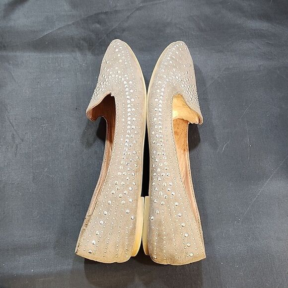 ALDO ROUND TOE SLIP ON BREATHABLE WOMEN COMFORT BALLET STUDDED FLATS - Picture 8 of 15